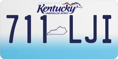 KY license plate 711LJI