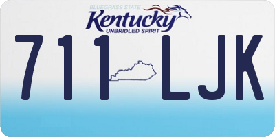 KY license plate 711LJK
