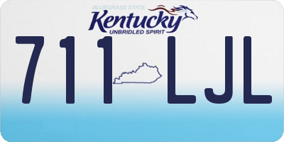 KY license plate 711LJL