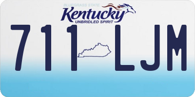 KY license plate 711LJM