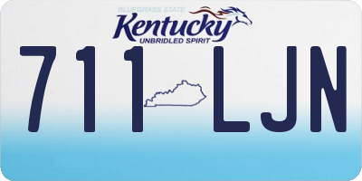 KY license plate 711LJN