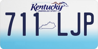 KY license plate 711LJP