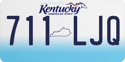 KY license plate 711LJQ