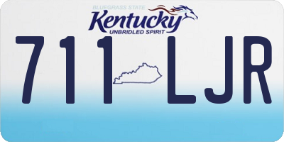 KY license plate 711LJR