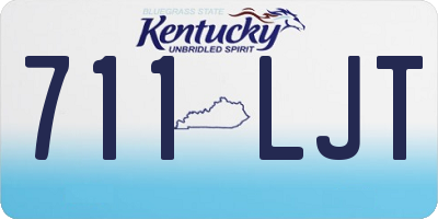 KY license plate 711LJT