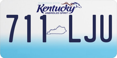 KY license plate 711LJU