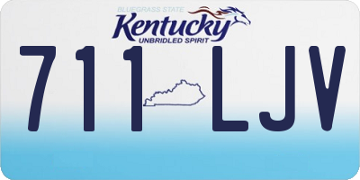 KY license plate 711LJV