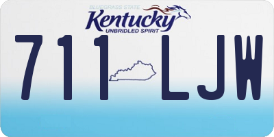 KY license plate 711LJW