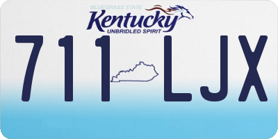 KY license plate 711LJX