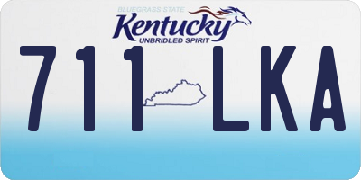 KY license plate 711LKA