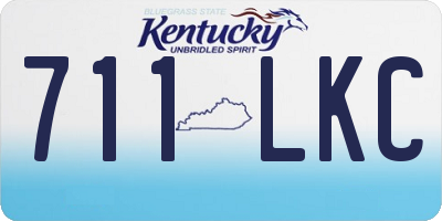 KY license plate 711LKC