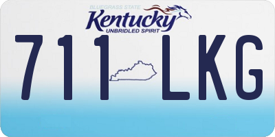 KY license plate 711LKG