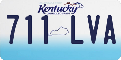 KY license plate 711LVA