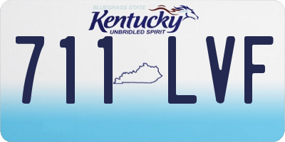 KY license plate 711LVF