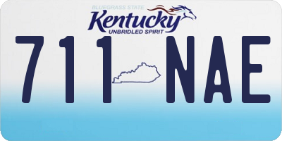 KY license plate 711NAE
