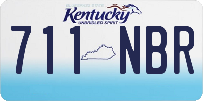 KY license plate 711NBR