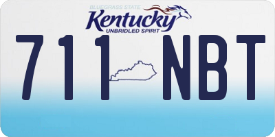 KY license plate 711NBT