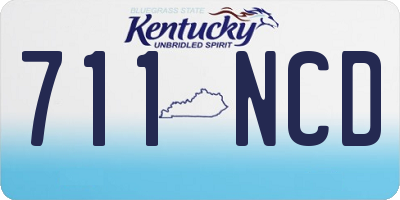 KY license plate 711NCD