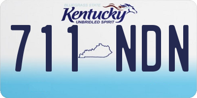 KY license plate 711NDN
