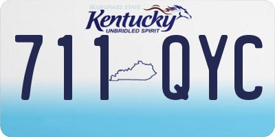 KY license plate 711QYC