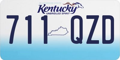 KY license plate 711QZD