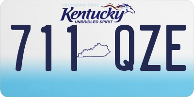 KY license plate 711QZE
