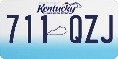 KY license plate 711QZJ