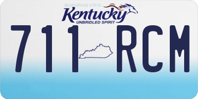 KY license plate 711RCM