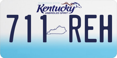 KY license plate 711REH