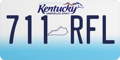 KY license plate 711RFL