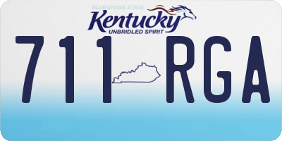 KY license plate 711RGA