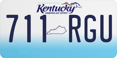 KY license plate 711RGU