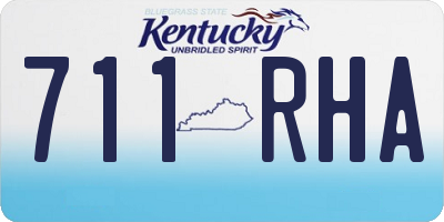 KY license plate 711RHA