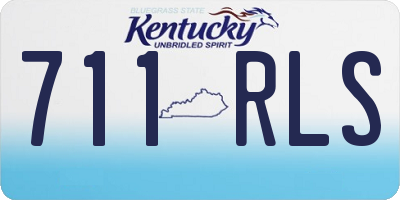 KY license plate 711RLS
