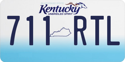 KY license plate 711RTL