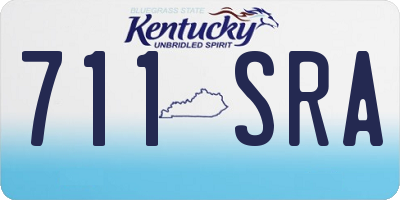KY license plate 711SRA
