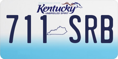 KY license plate 711SRB