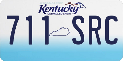 KY license plate 711SRC