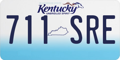 KY license plate 711SRE