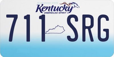 KY license plate 711SRG