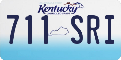 KY license plate 711SRI