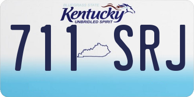 KY license plate 711SRJ