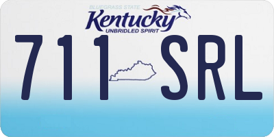 KY license plate 711SRL