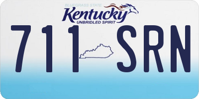 KY license plate 711SRN