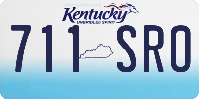 KY license plate 711SRO