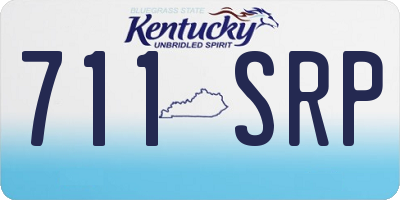 KY license plate 711SRP