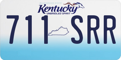 KY license plate 711SRR