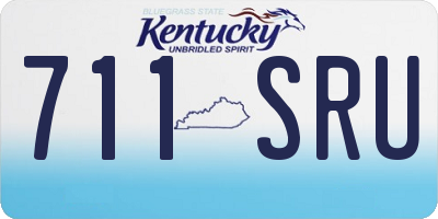 KY license plate 711SRU