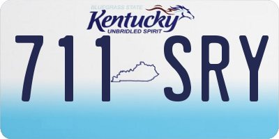 KY license plate 711SRY