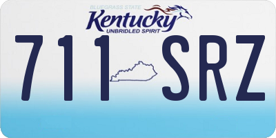 KY license plate 711SRZ